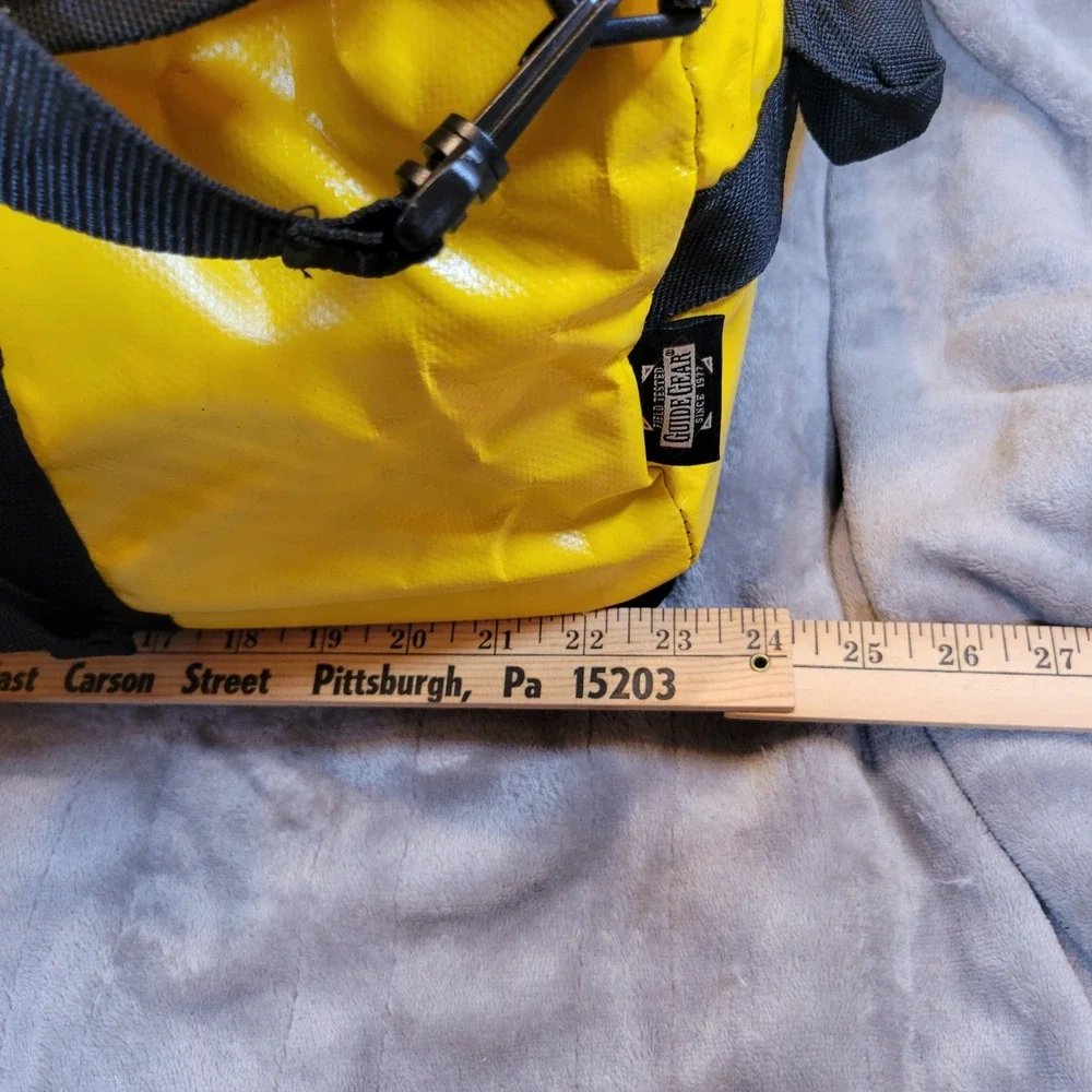 Guide Gear Waterproof Duffel Bag Dry Large Yellow Molded Base Heavy Duty
